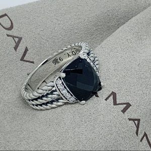 David yurman Wheaton Black Onyx Diamond Ring